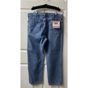 Wrangler Rustler Heavweight Jeans Mens Straight Leg 38x29 all Cotton Denim NWT